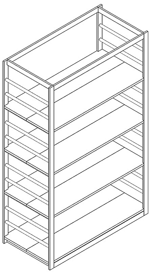 Rack Aperto 19'' Magic RR1-300 – Scaffale Per Server E Apparecchiature Da 12U A 21U, Profondità 440 Mm, Made In Germany